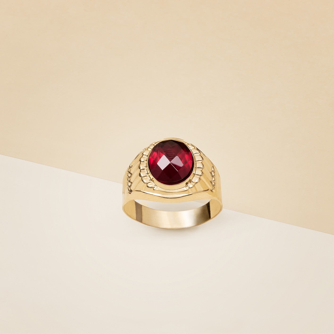 Anello pietra rossa - Anello