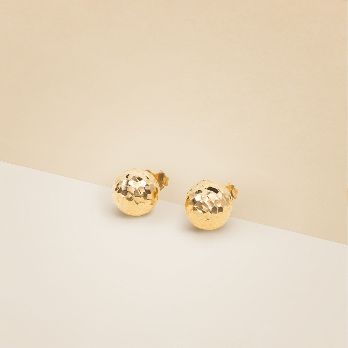 Orecchini a sfera faccettata