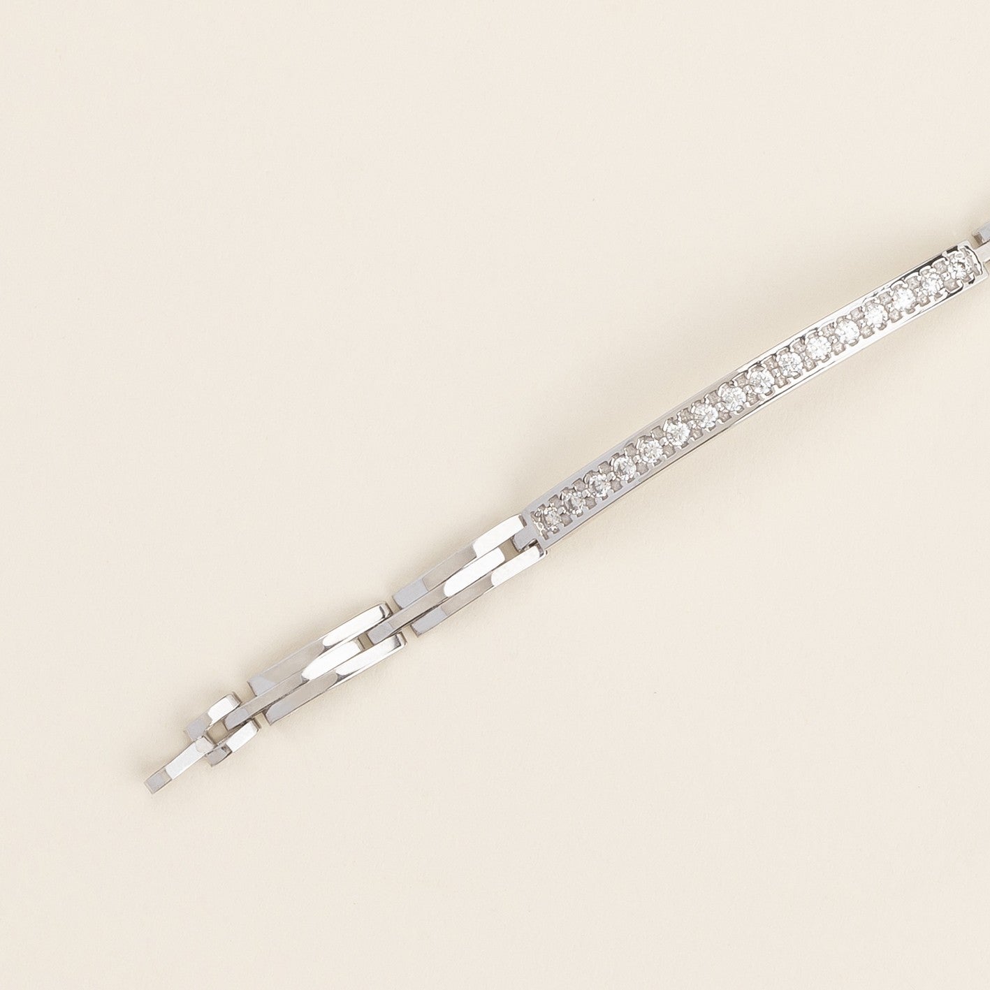 Bracciale binario con pietre