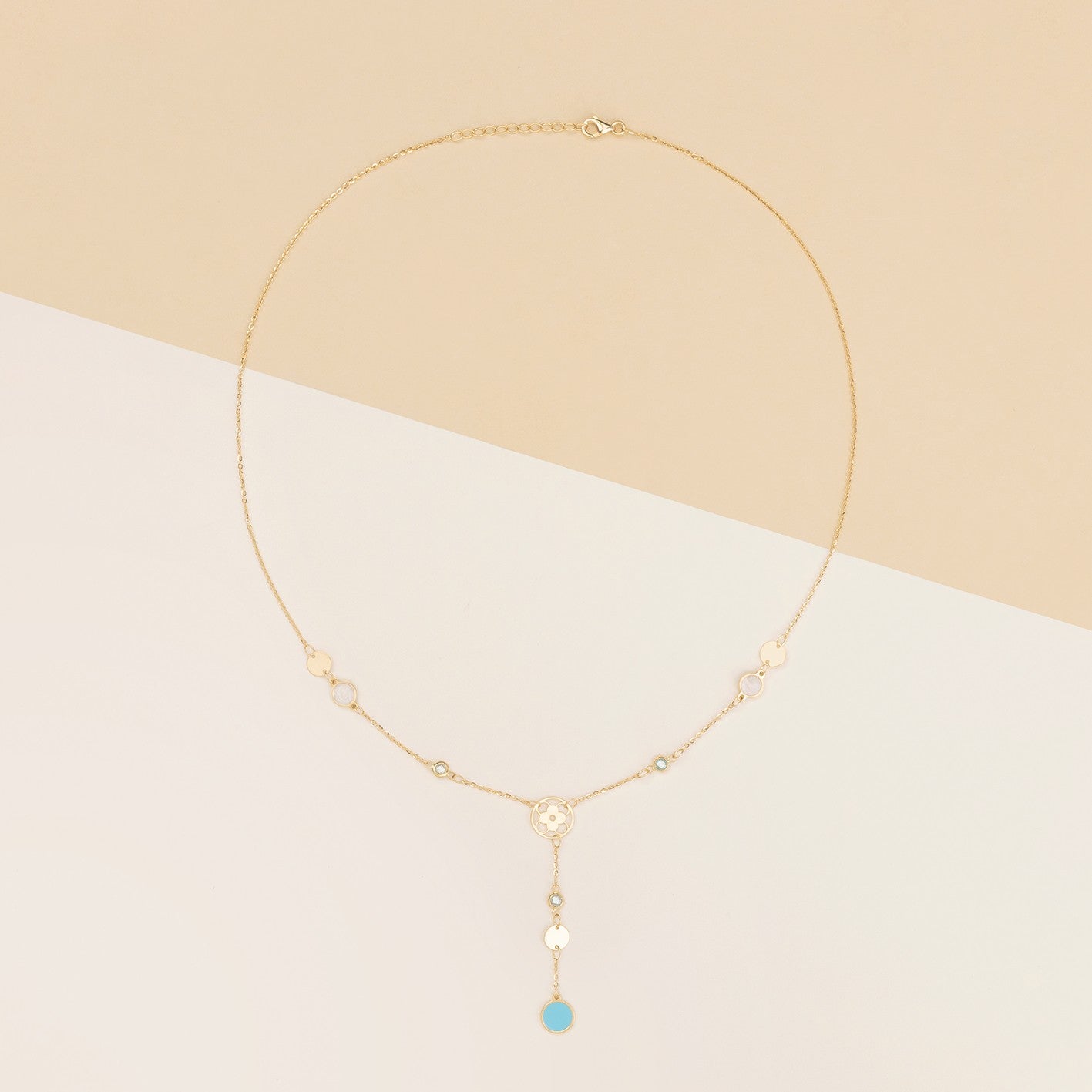 Collier Fantasy con zirconi e smalto