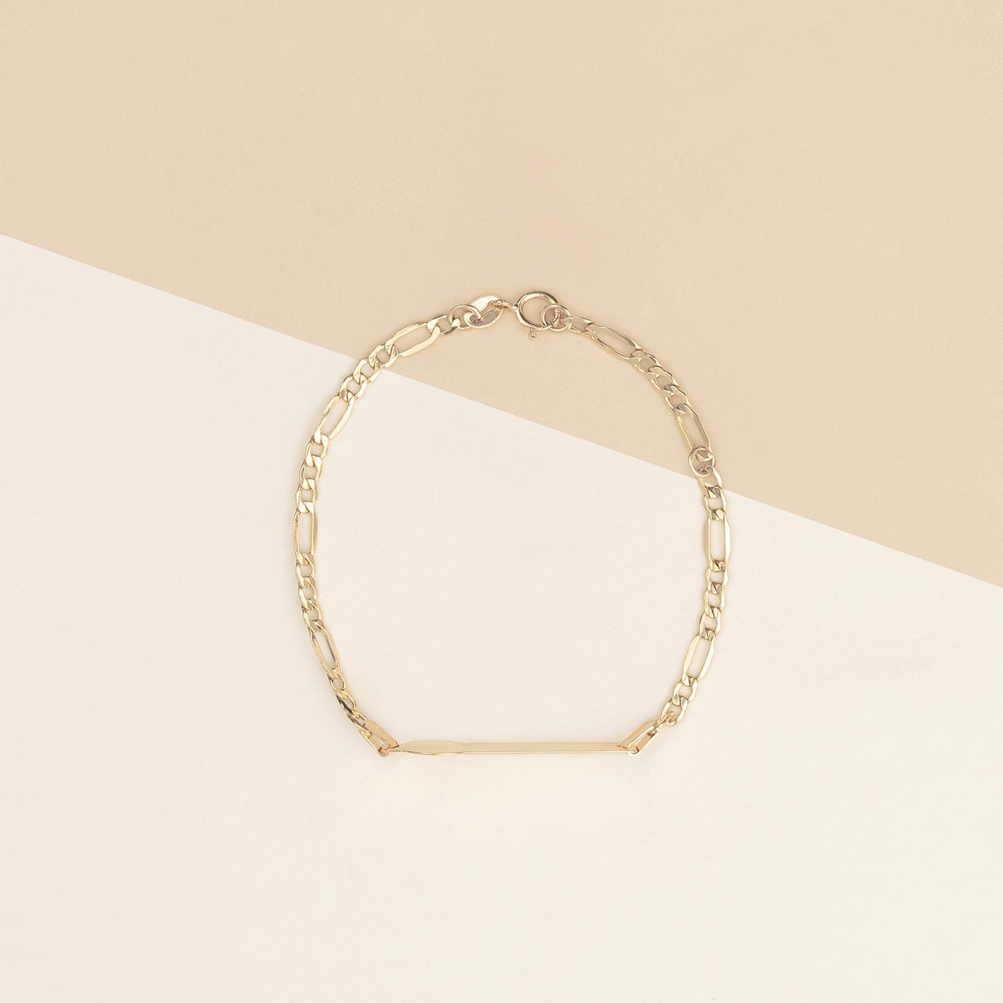 Bracciale baby con targa e bimbo