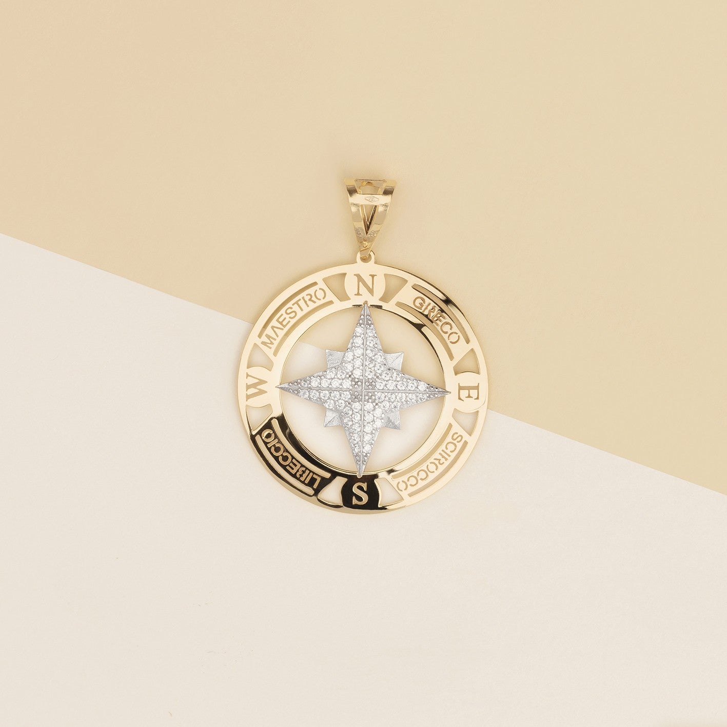 Pendente rosa dei venti