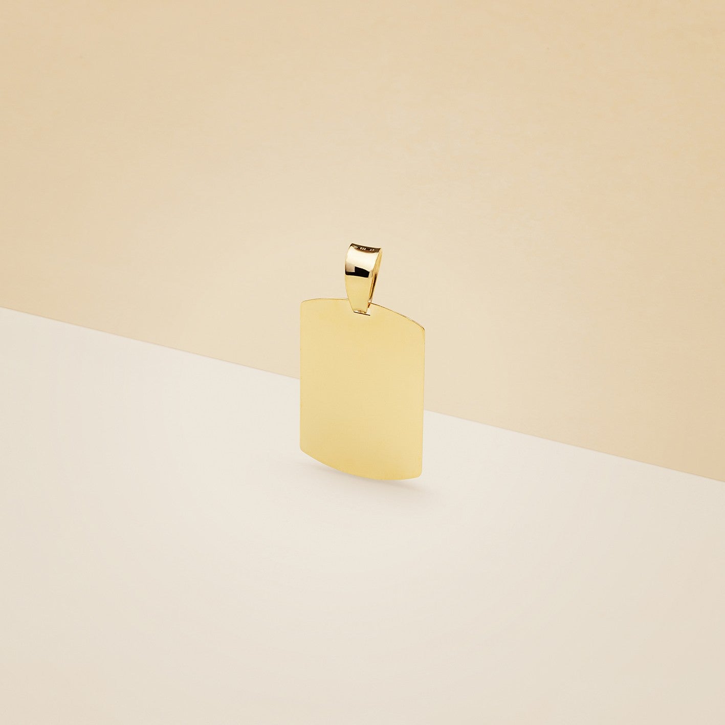 Pendente medaglia rettangolare