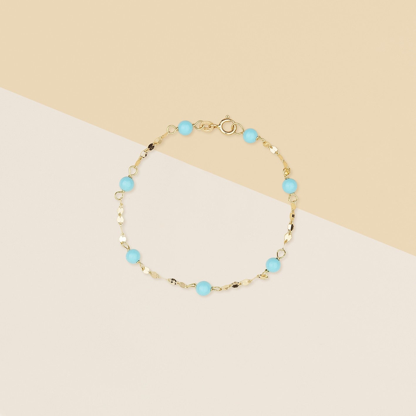 Bracciale bimbo con corallo turchese