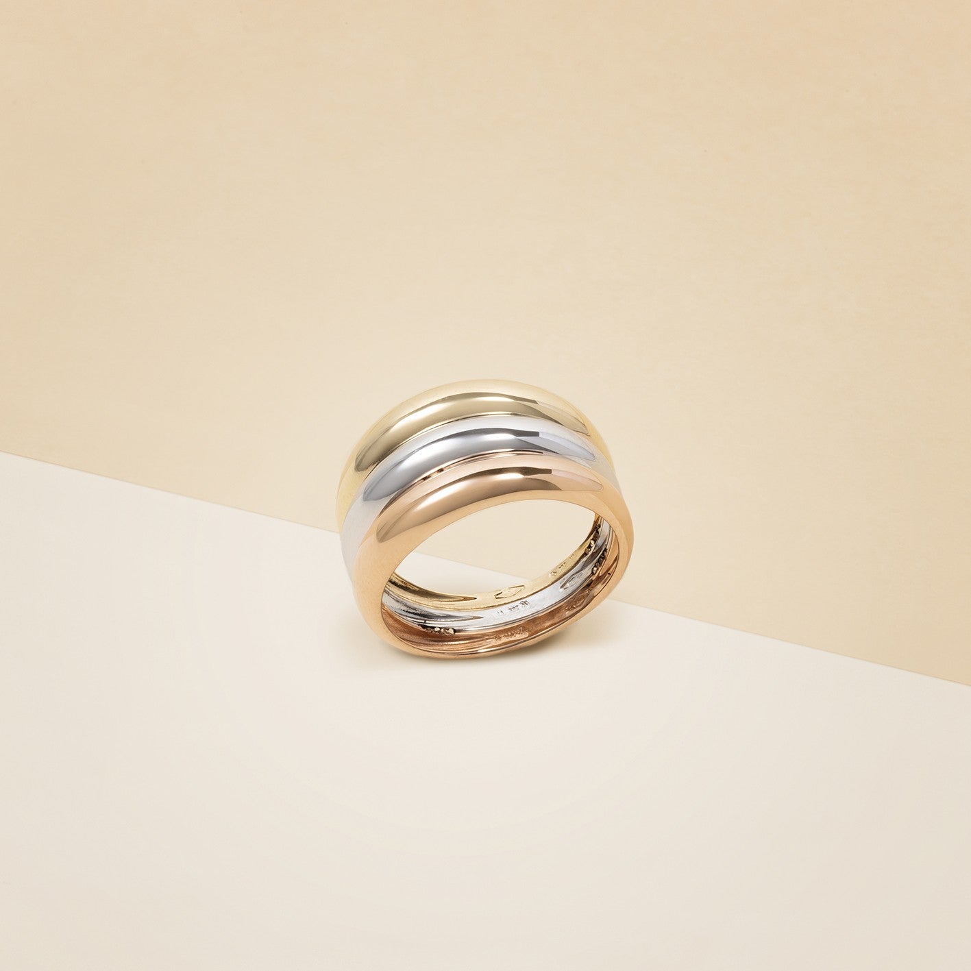 Fascia tre colori - Anello donna