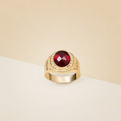 Anello pietra rossa - Anello