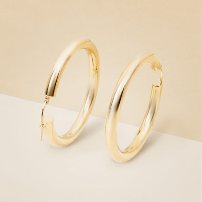 Orecchini cerchio tubolare