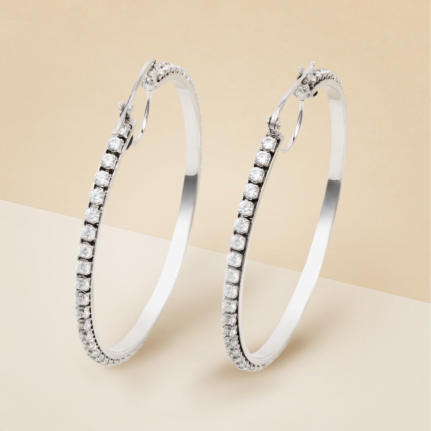 Orecchini Cerchio con pietre