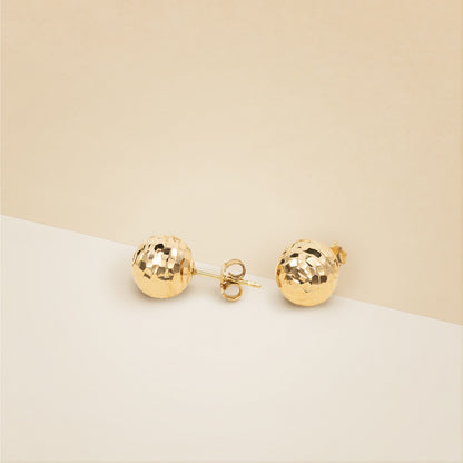 Orecchini a sfera faccettata