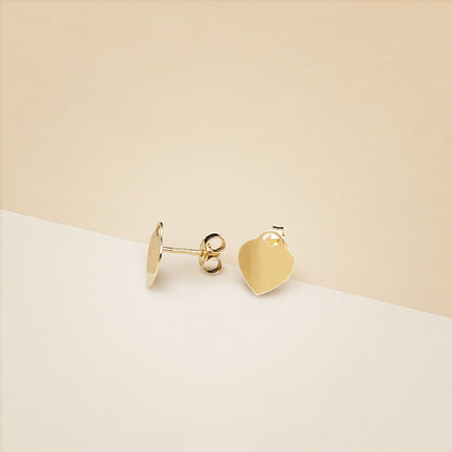 Orecchini cuore a lastra
