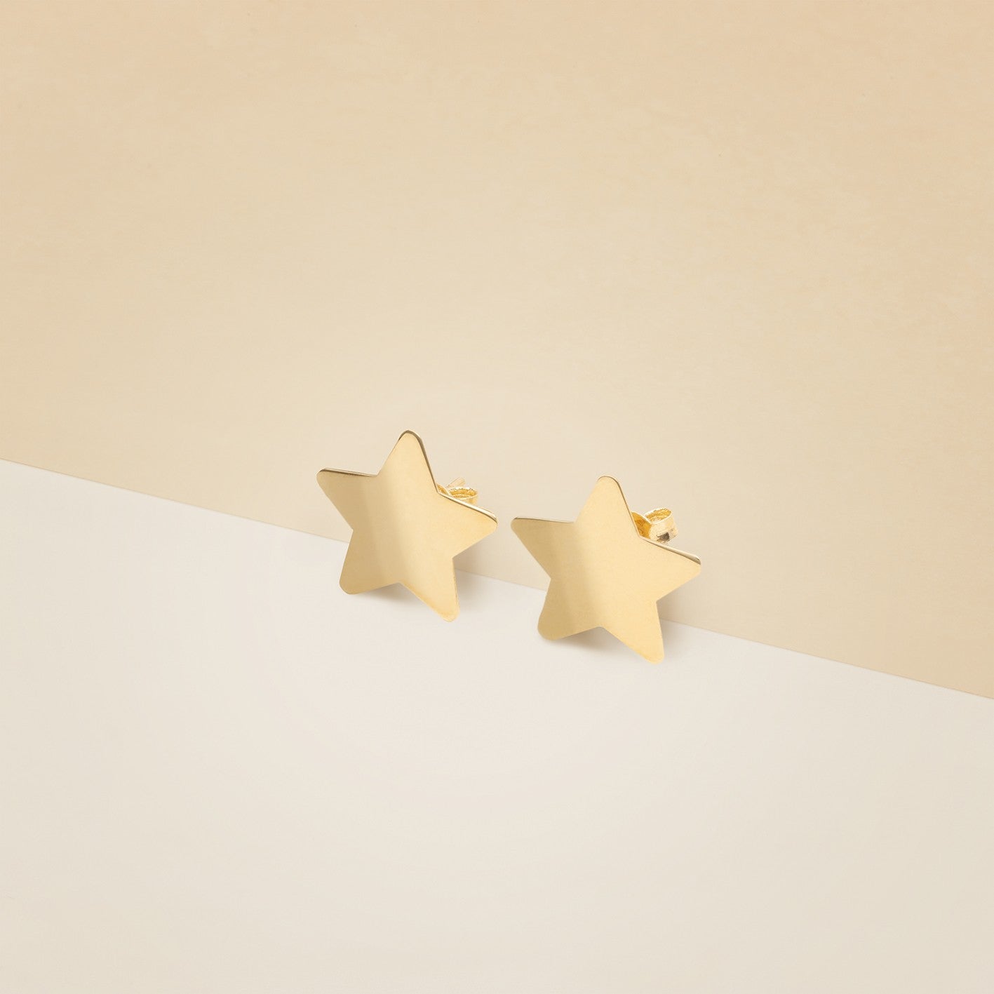 Orecchini stella a lastra