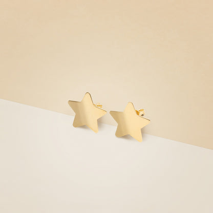 Orecchini stella a lastra