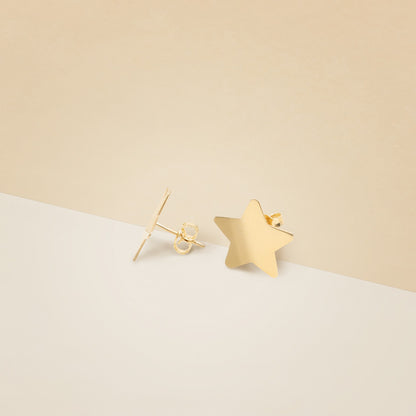 Orecchini stella a lastra