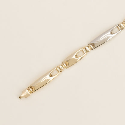 Bracciale chicchi bicolore