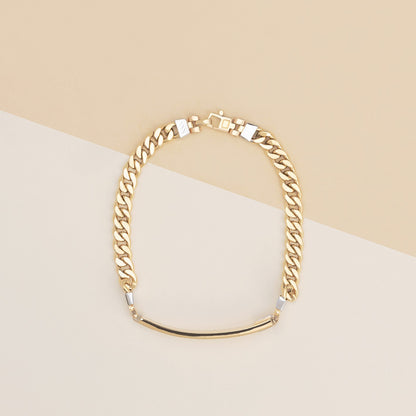 Bracciale groumette e targa