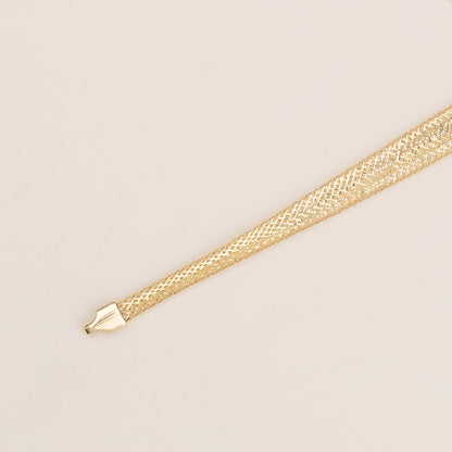 Collier effetto tessuto con bracciale