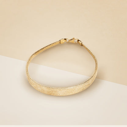 Collier effetto tessuto con bracciale