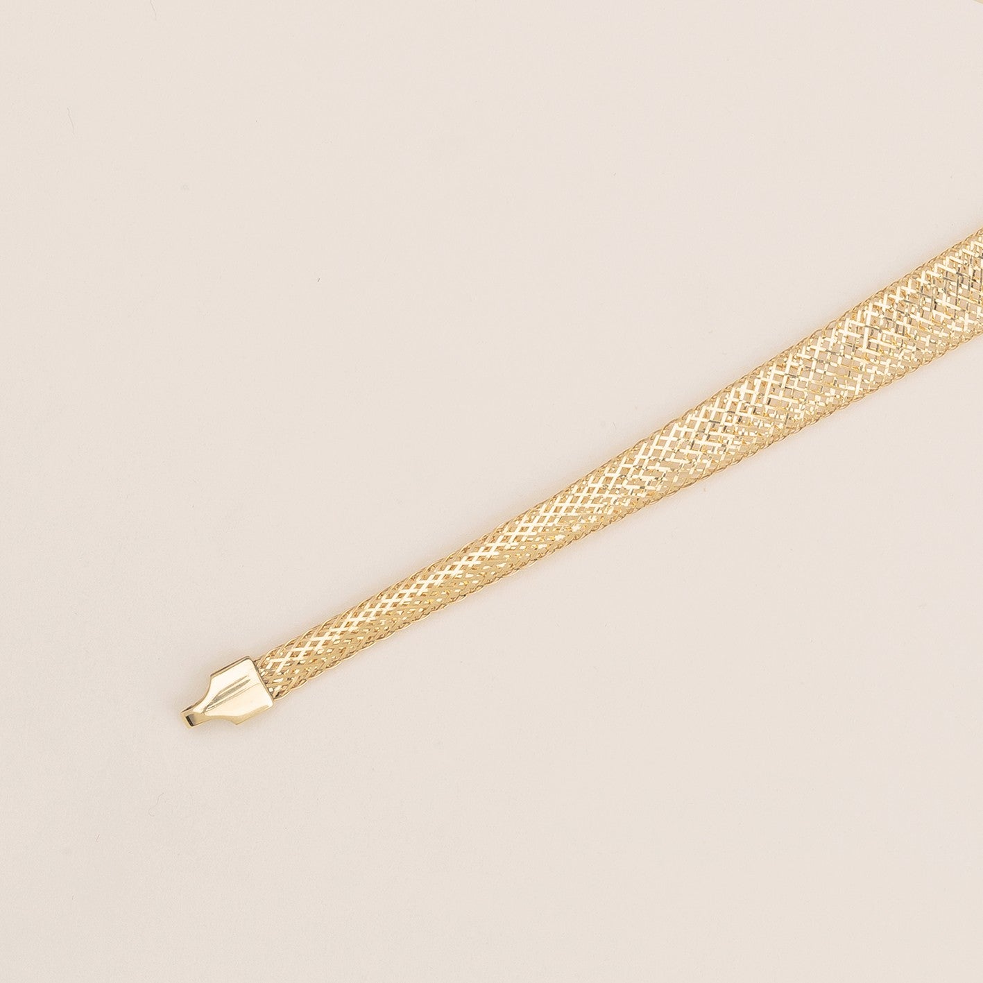 Collier effetto tessuto con bracciale