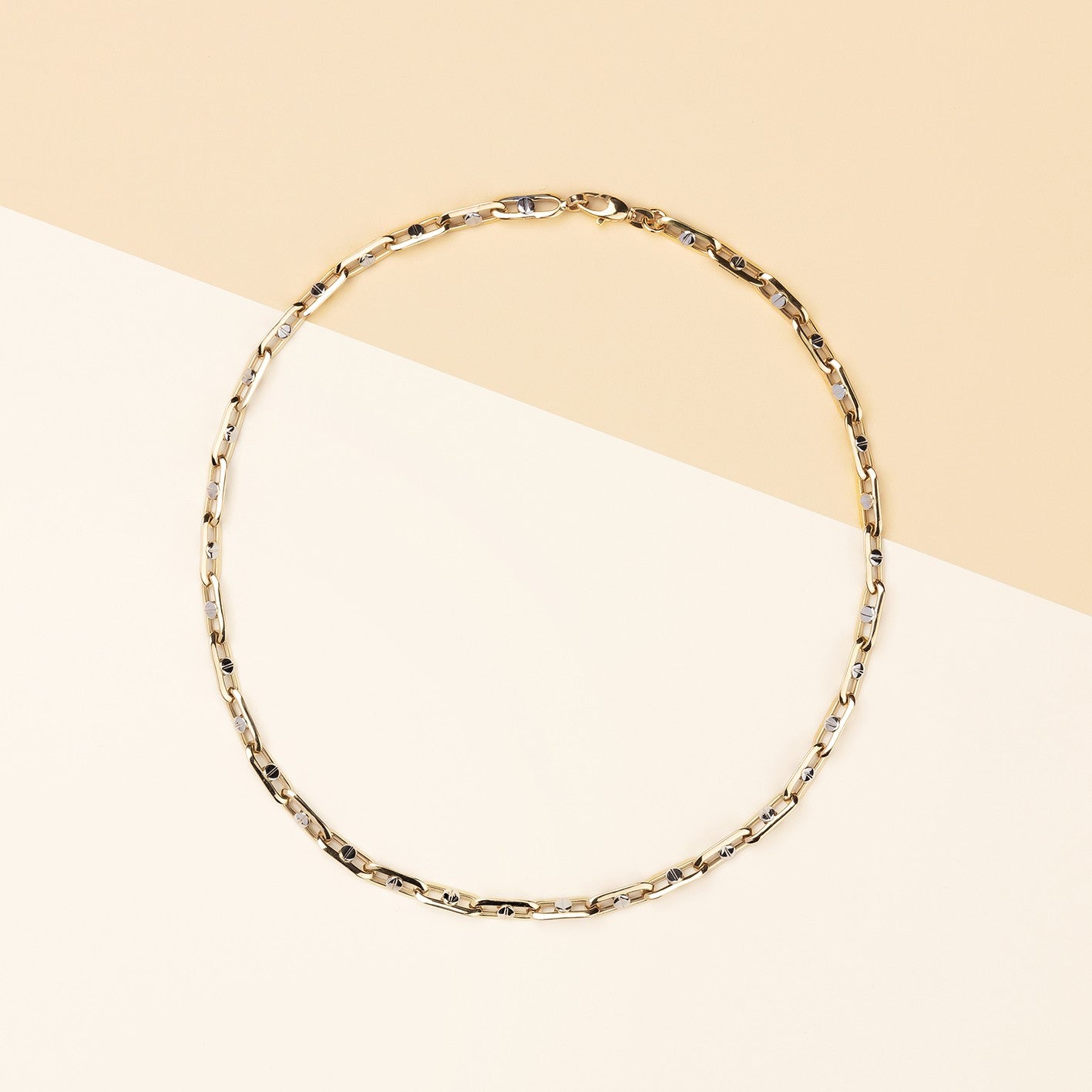 Catena bicolore maglia vite