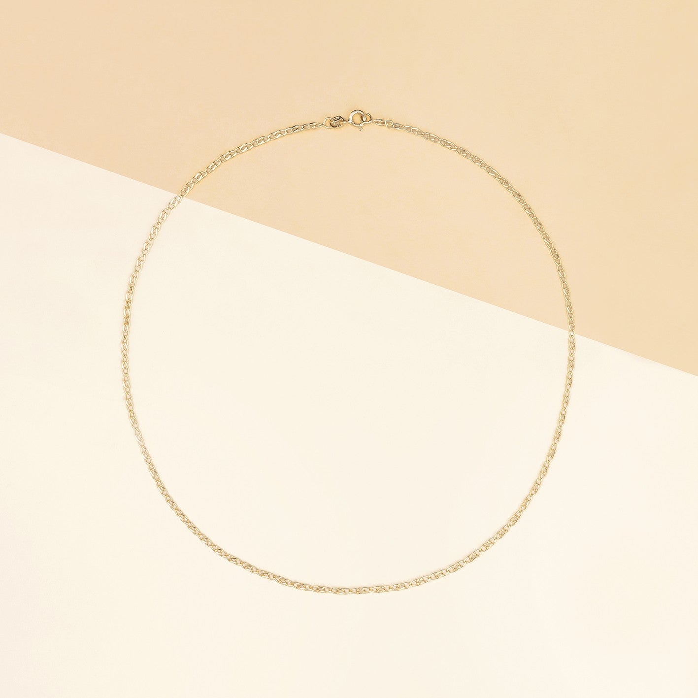 Catena vuota infinito oro giallo