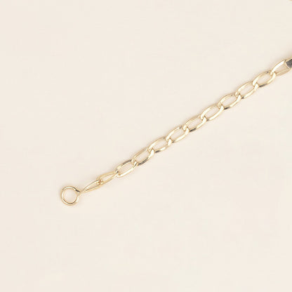 Bracciale baby con targa 1.1 oro giallo