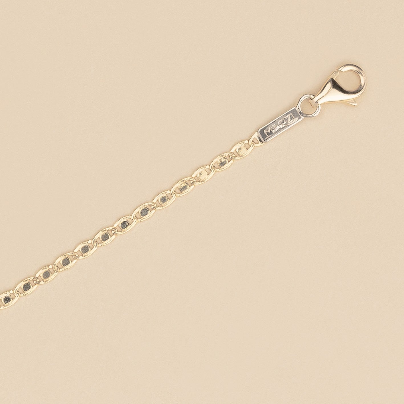 Bracciale baby con targa 1.9 MARZ bicolore