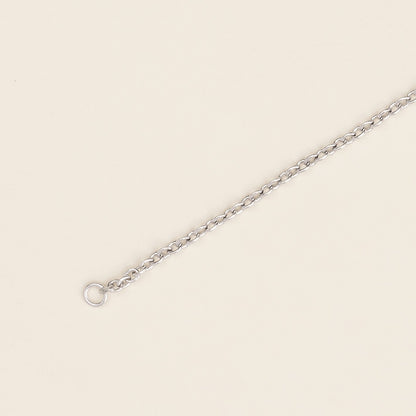 Bracciale baby con targa oro bianco 1.10