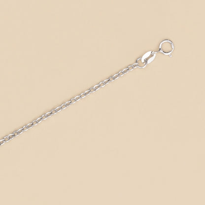 Bracciale baby con targa oro bianco 1.10