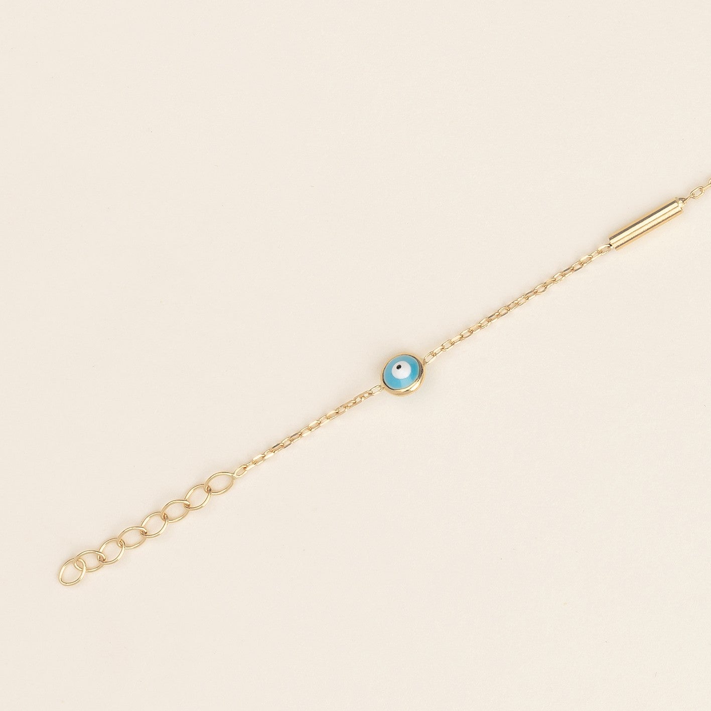 Bracciale baby Occhio 1.8 oro giallo e smalto