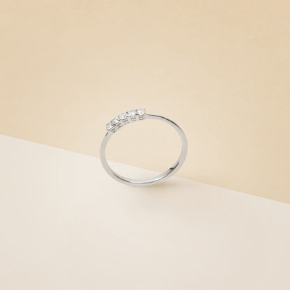 Riviera cinque pietre piccolo - Anello