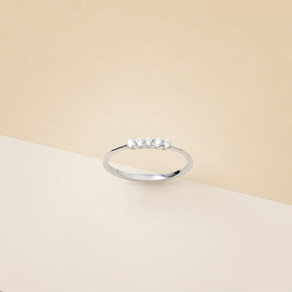 Riviera cinque pietre piccolo - Anello