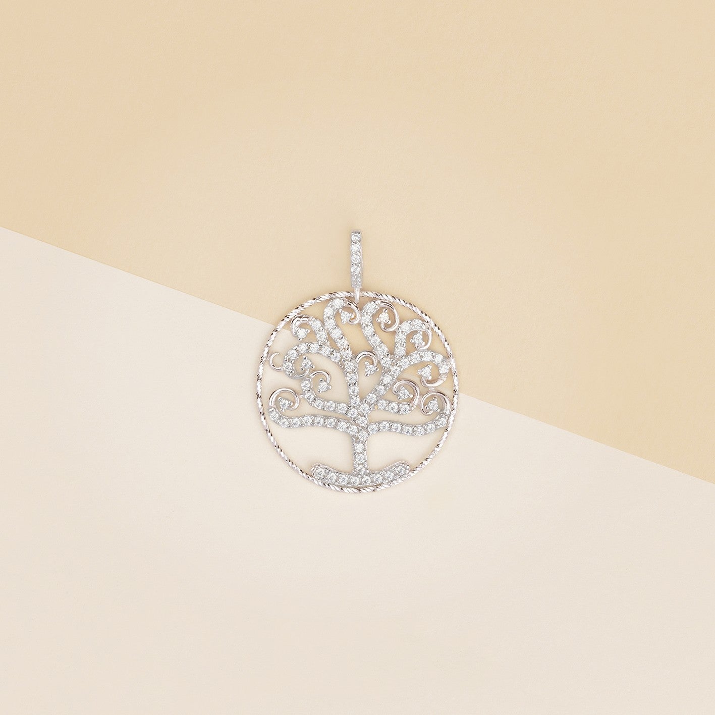 Pendente albero della vita zirconato - Ciondolo