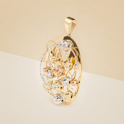 Pendente fantasy con palline e cerchi - Ciondolo