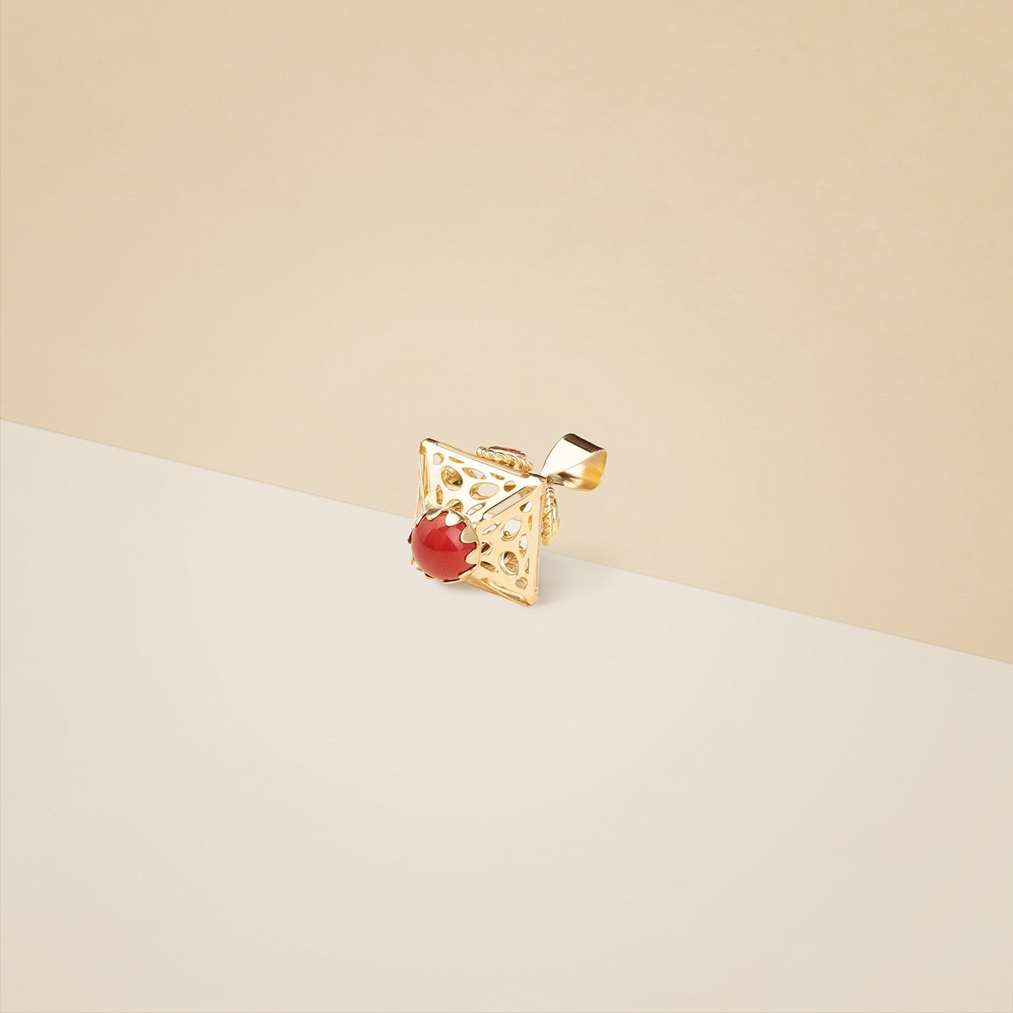 Pendente MINA con pietre forma rombo - Ciondolo