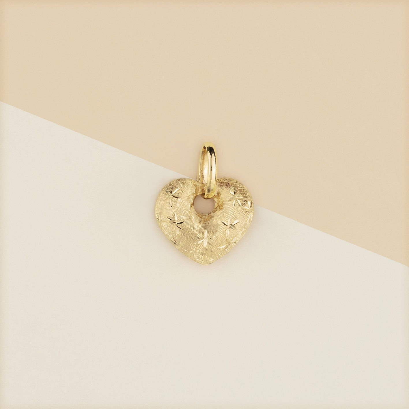 Pendente cuore satinato