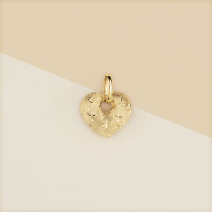 Pendente cuore satinato