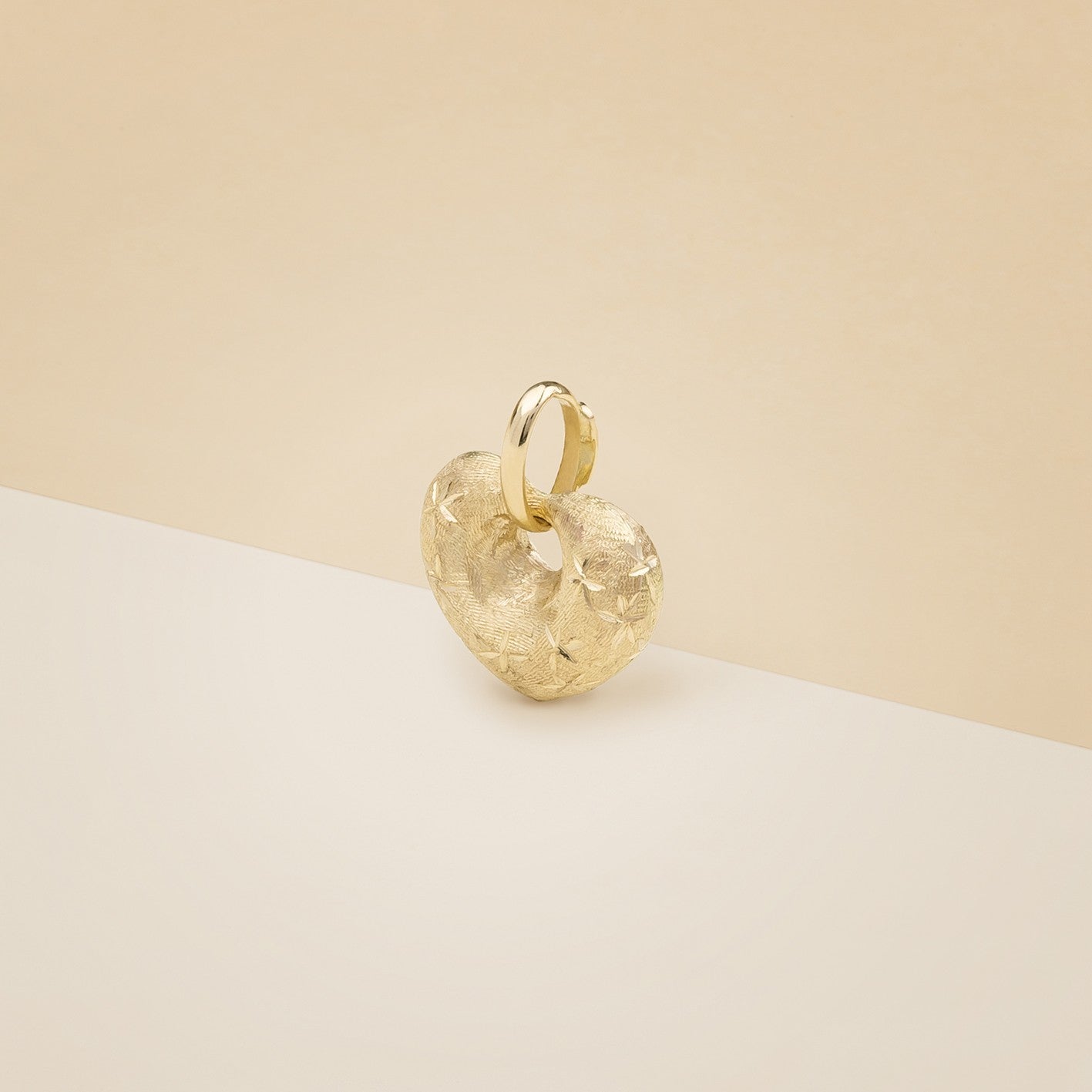 Pendente cuore satinato