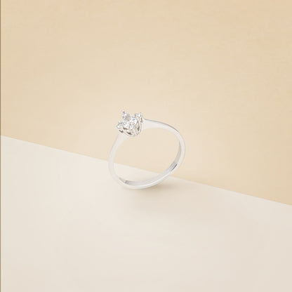 Solitario romboidale - Anello