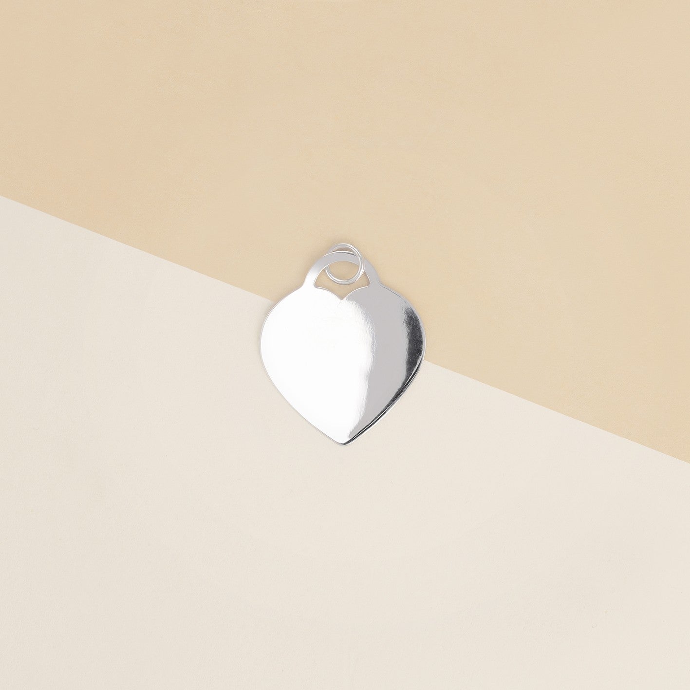 Pendente cuore lastra - Ciondolo