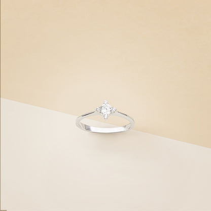 Solitario romboidale - Anello