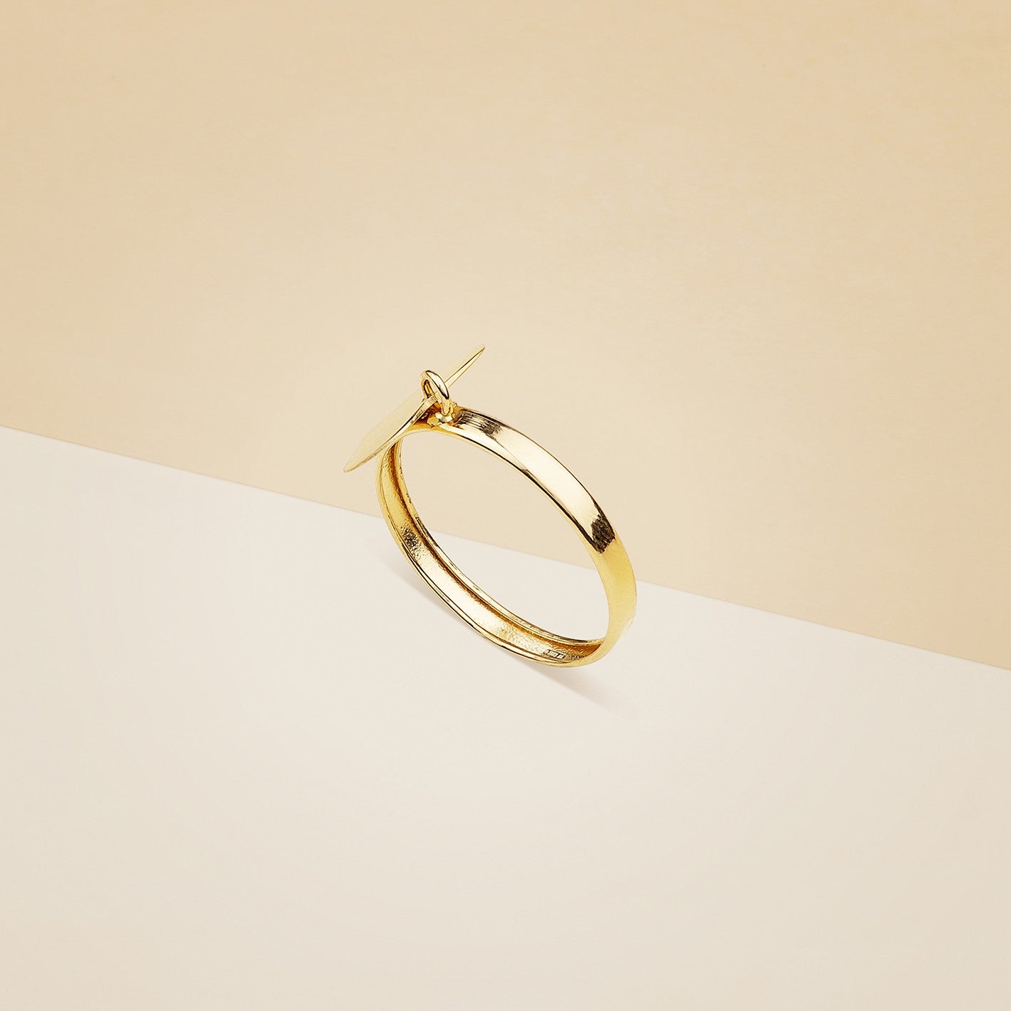 Anello donna cuore pendente