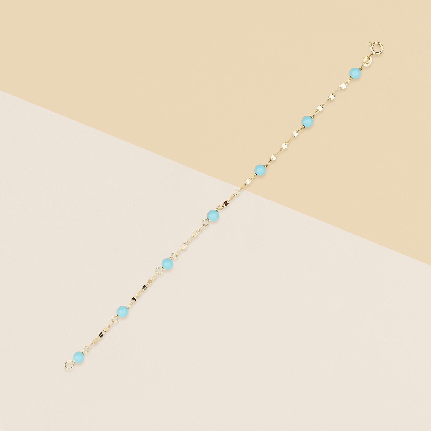 Bracciale bimbo con corallo turchese