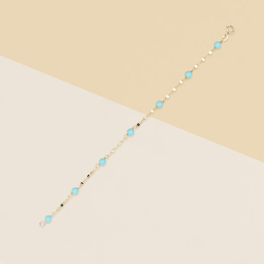 Bracciale bimbo con corallo turchese