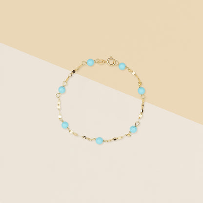 Bracciale bimbo con corallo turchese