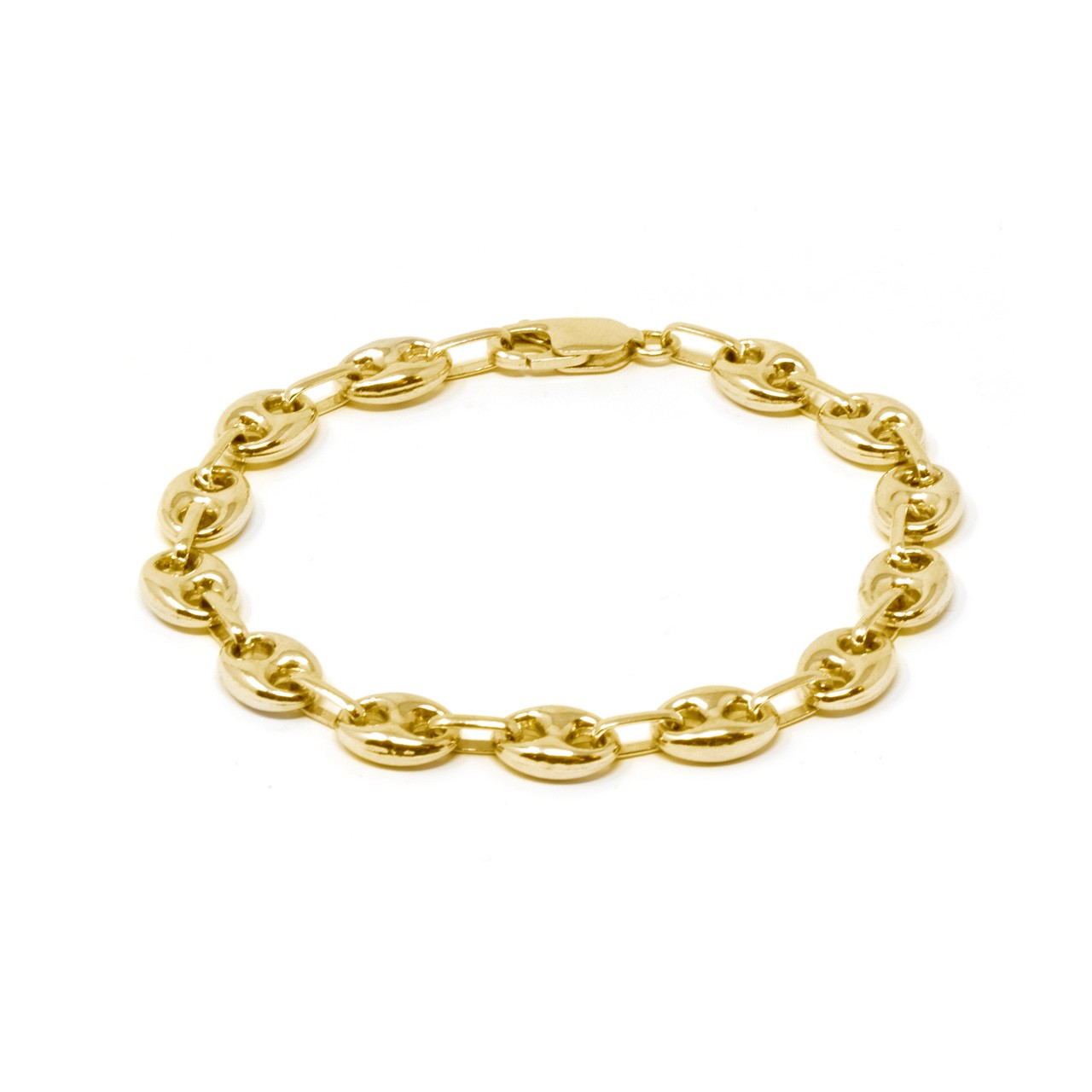 Bracciale maglia marina in oro giallo
